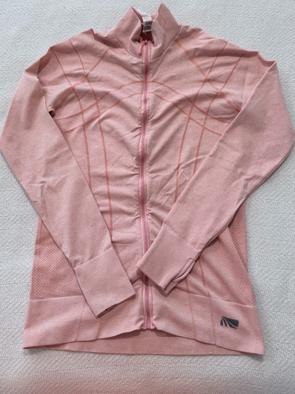 Marika Pink Full-Zip Athletic Shirt